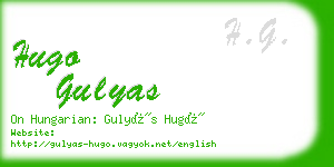 hugo gulyas business card
